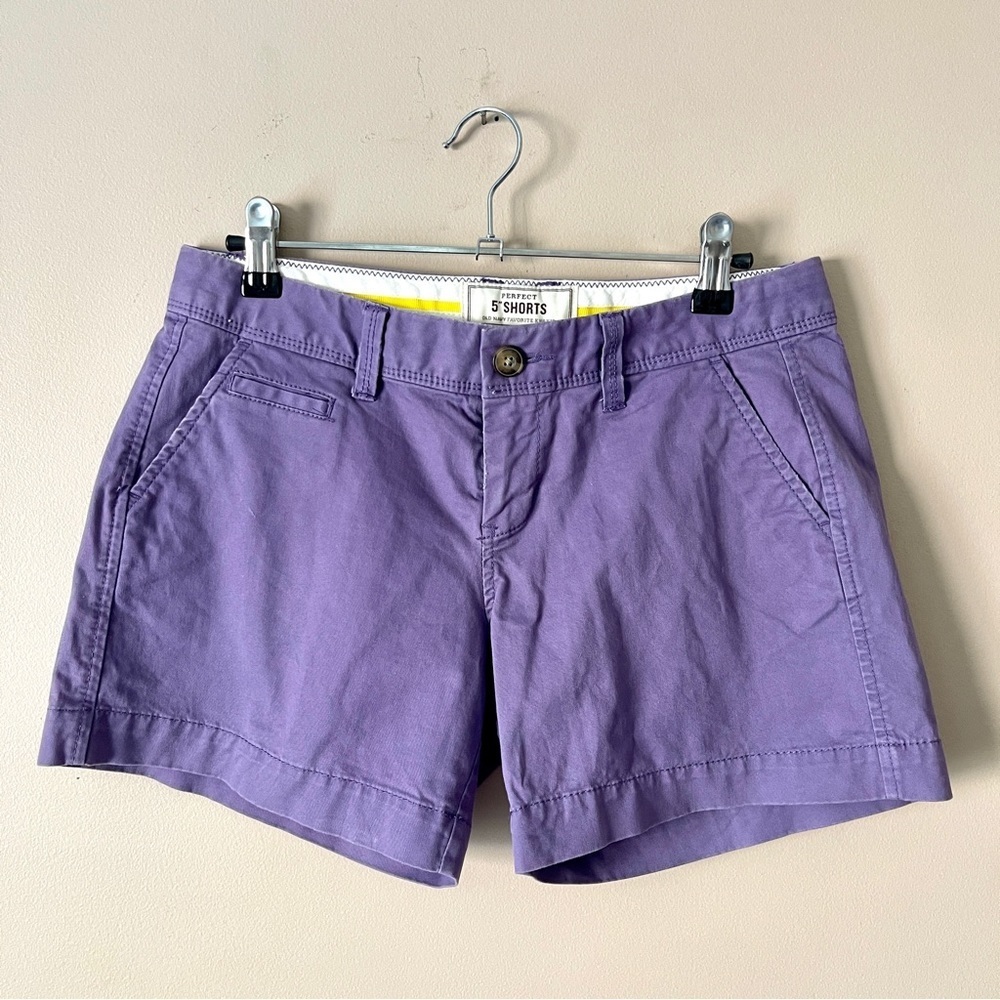OLD NAVY | Purple 5" Perfect Khaki Shorts Sz 2